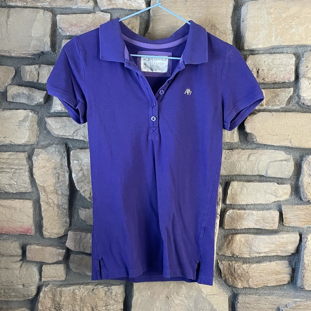 Purple Aeropostale Polo Shirt